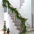 thumbnail image 6 of LShunze Artificial Norfolk Pine Garlands, Real Touch Winter Pine Garland, Green Artificial Greenery Garland for Table, Mantle, Wall, Indoor, Outdoor Christmas Decorations,8.86ft, 6 of 8