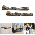 thumbnail image 4 of Correa De Equipaje 2 uds cinturón de equipaje resistente al desgaste cinturón de embalaje accesorios de Camping (caqui), 4 of 8