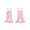 thumbnail image 2 of BemeyourBBs Infant Baby Girls First Birthday Golf Outfit One Years Old Romper Spring Summer Clothes Tie-up Spaghetti Straps Embroidery Letters Jumpsuit, 2 of 9