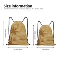 thumbnail image 2 of Fotbe Retro Palm Tree Bolsa Mochila con Cordón Estampada, Bolsa de Gimnasio Deportiva, Bolsa Cinch, Bolsa con Cordón para Hombres y Mujeres-Small, 2 of 6