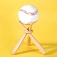 thumbnail image 4 of Honoson Baseball Stand Baseball Holders for Balls Display Wooden Baseball Bat Display Stand Holder Display Baseball Centerpieces for Tables for Kids and Sports Lover(1 Pack), 4 of 6