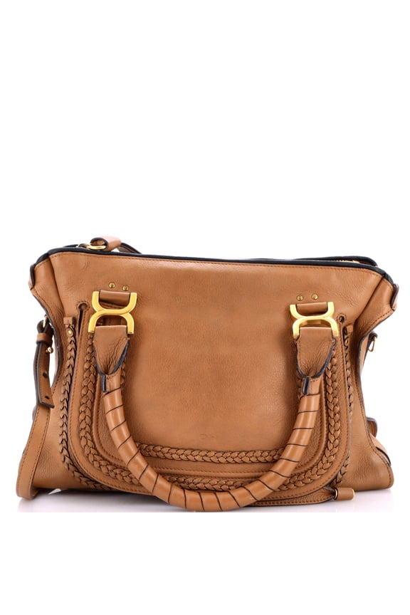 Pre-Owned Marcie Braided Satchel Leather Medium By Rebag