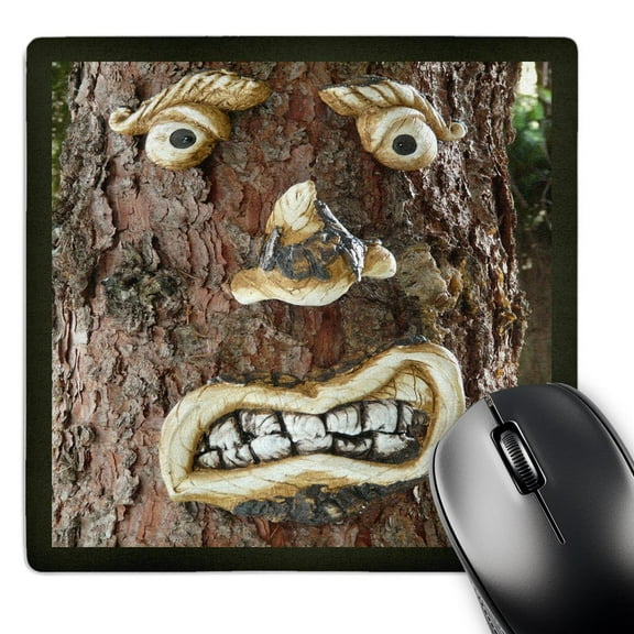3dRose, Image of an Angry Tree Face, MousePad