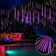 thumbnail image 3 of Meteor Shower Lights 50cm 8 Tubes Christmas Lights Outdoor Raindrop Lights Xmas Wedding Party Tree Holiday Decoration, 3 of 5