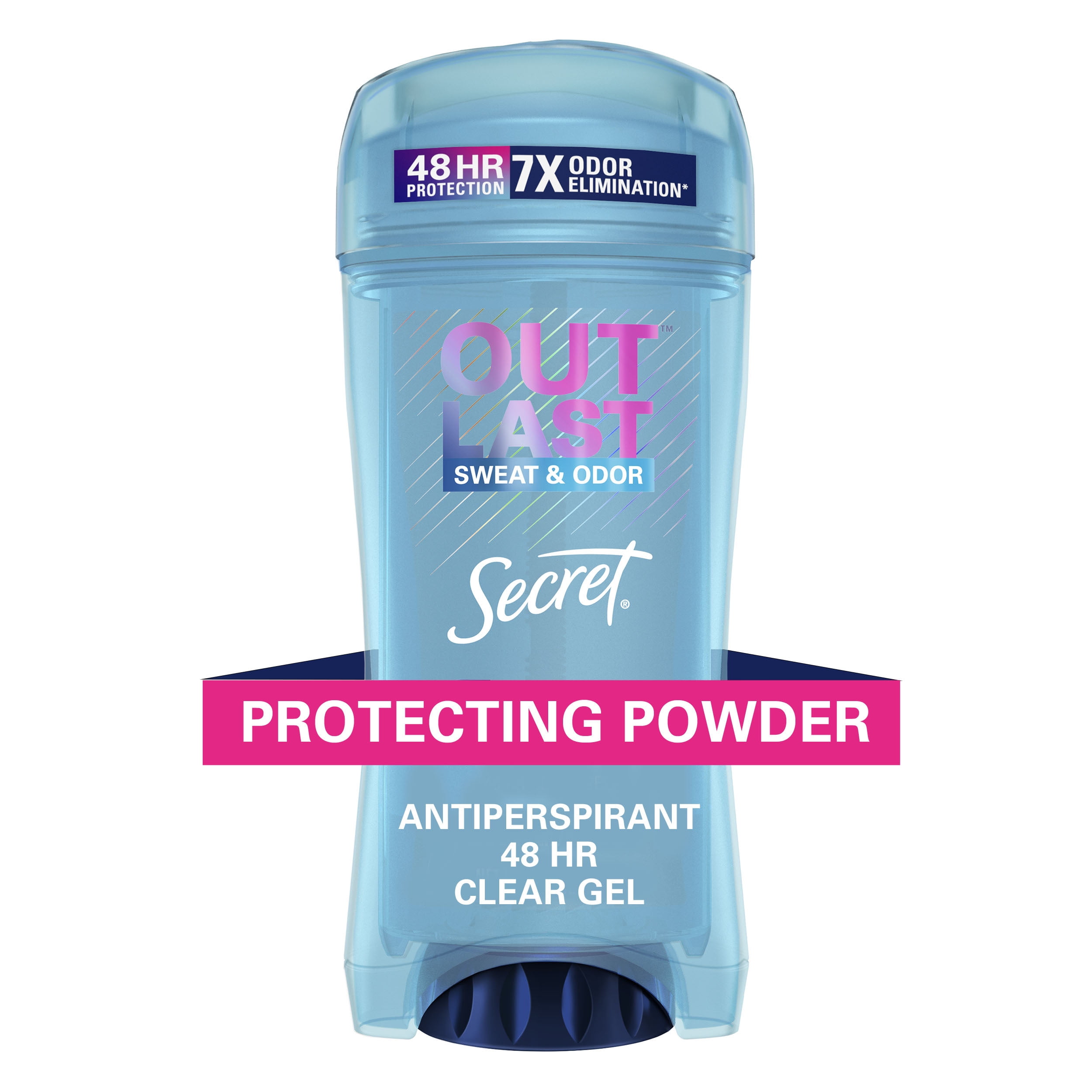 Secret Outlast Clear Gel Antiperspirant Deodorant for Women, Protecting Powder 2.6 oz