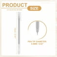 thumbnail image 2 of Uxcell 12 Pcs Colored Gel Pens, 0.5mm Fine Point Pastel Gel Pens High Light Ink for DIY Projects Painting Journaling Notebook Black Paper Drawing, 15cm Length Silver Ink, 2 of 6