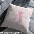 thumbnail image 2 of jejeloiu Letter A Monogrammed Fabric by the Yard 1 Yard,Cute Bowtie Bow Home Decor Fabric by the Yard,Pink Bowknot Sewing Fabric For Child,Microfiber Room Decorative, 2 of 6