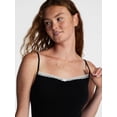 thumbnail image 4 of No Boundaries Women's Sleep Lace Romper, Black, XS, 4 of 5