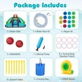 thumbnail image 4 of Costway Inflatable Water Park with Climbing Wall Splash Pool Water Cannons 680W Blower, 4 of 9