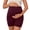 Wine, variant on HOWPAY Women's Maternity Yoga Shorts over the Belly Comfy Biker Workout Pregnancy Gym Short Pants with Pockets Soft Casual Activewear Army Green L
