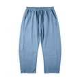 thumbnail image 4 of Betivan Linen Shorts for Women Wide Leg Knee Length Bermuda Shorts Summer Casual Capris High Waisted Capri Pant with Pockets, 4 of 9