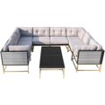 thumbnail image 3 of VIXLON Patio Furniture Set Modern Outdoor Conversation Set with Removable & Washable Deep Seating Cushion, 3 of 7