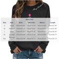 thumbnail image 5 of Ichuanyi Christmas Sweatshirts for Women Christmas Graphic Long Sleeve Shirt Xmas Holiday Crewneck Pullover Tops, 5 of 5