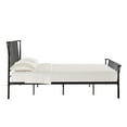 thumbnail image 4 of Weston Home Luling Queen Metal Slat Bed, Matte Black, 4 of 9