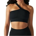 thumbnail image 2 of Women One Shoulder Tank Top Ribbed Crop Spaghetti Strap Sports Tees Stylish Slim Fit Sleeveless Yoga Workout Camisole, 2 of 4