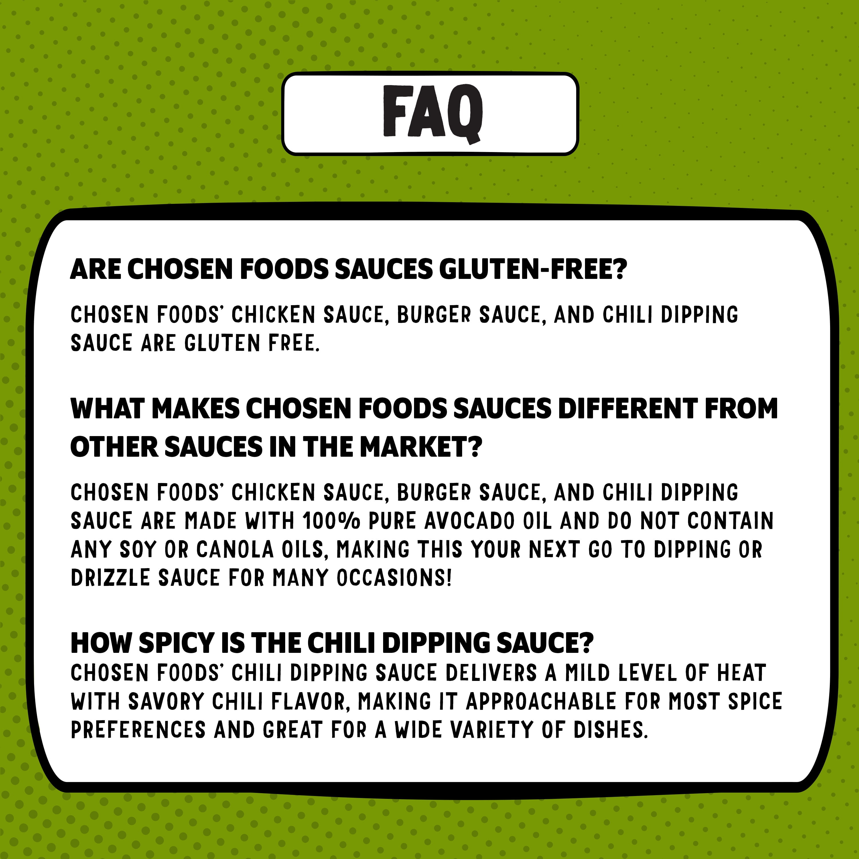 Chosen Foods Creamy Chili Sauce Made with 100% pure avocado Oil 9 fl oz