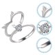 thumbnail image 5 of unbranded 1Par Anillos De Para En Con Romántico Y Ajustable, 5 of 7