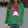 thumbnail image 1 of Jsaierl Chandails en Molleton Cancer du Sein Femmes Sensibilisation au Cancer Hauts T-Shirts Graphiques Léopard Manches Longues Col Rond Pull Cadeaux Inspirants pour Survivante du Cancer, 1 of 5