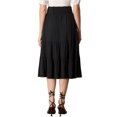 thumbnail image 3 of Allegra K Tiered A-Line Skirt for Women's Lace Up Elastic Waist Swing  Flare Midi Skirt, 3 of 5