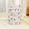 thumbnail image 4 of Xaoshaoyi Large Laundry Basket, Foldable Storage Bin, Freestanding Laundry Hamper with Handles for Girls Nursery Bedroom, Dirty Clothes Laundry Basket, Baby Shower Gifts(Floral Paris Towel), 4 of 8