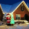 thumbnail image 5 of Mr. Christmas 7 ft. Outdoor Lit Inflatable - Santa and Tree, 5 of 6