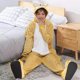 thumbnail image 2 of Pijamas de una pieza Unisex para adultos, ropa de dormir cálida de poliéster, cómoda, gruesa, Delta, con capucha, Shiba Inu, Corton, 2 of 4