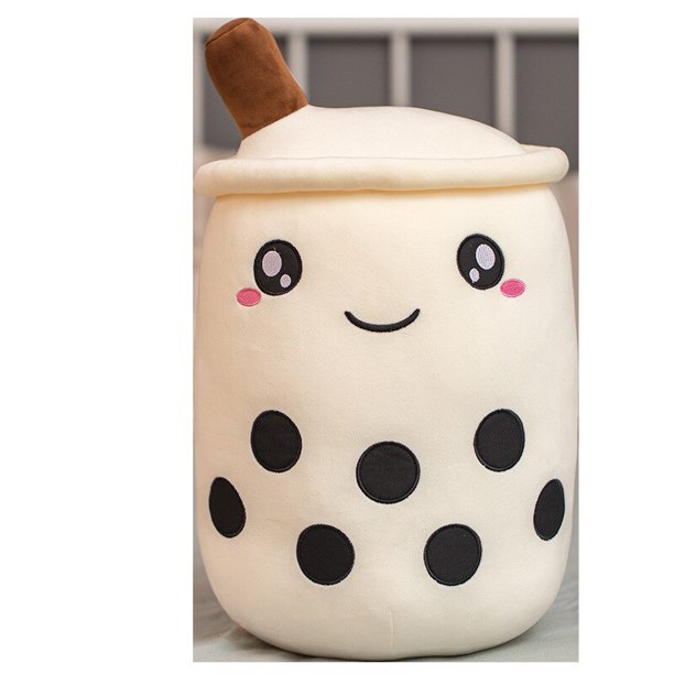 24-70cm cute cartoon gift life milk tea cup shape pillow super soft back children's toy birthday gift creative Christmas giftWhite style 124cm Deng Xun unisex