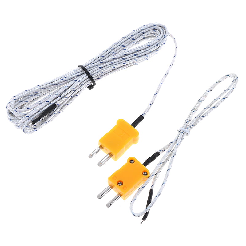 1PC K type temperature sensor thermocouple probe cable wire 0.5/4m XIM EW 