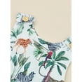 thumbnail image 5 of Franhais Baby Romper, Sleeveless Crew Neck Animals Print Button Closure Summer Bodysuit for Girls Boys, 5 of 8