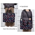 thumbnail image 6 of FORMRS 16" Laptop Bag Carrying Sleeve Case with Handle Travel Shoulder Briefcase, Red Starry Pattern, 6 of 8