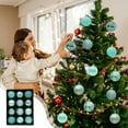 thumbnail image 2 of Christmas Ball Ornaments, Shatterproof Christmas Ornaments, 12pcs Multi-Color Christmas Tree Hanging Decorations Set, Plastic Durable Lightweight Holiday Decor, 2 of 7