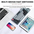 thumbnail image 3 of MesaSe 87 Keys Bluetooth Keyboard Three-Mode Mechanical Keyboard For Tablet Phone Computer No.2, 3 of 8