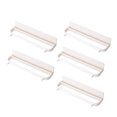 thumbnail image 4 of Pungan wall slippers shelf 5pcs Wall-mounted Slippers Rack Creative Punch Shelf Shoes Organizer Storage Holder for Bathroom (Beige),8.94"X2.76"X1.73", 4 of 10