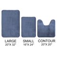 thumbnail image 5 of AOACreations Memory Foam Bath Rug, Bathroom Mat Set of 3 Pcs, Blue Gray, 5 of 7
