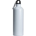 thumbnail image 3 of INTSUPERMAI 20pcs 750ml Aluminum Water Bottles white with Carabiner Hook for Sublimation Transfer Printing, 3 of 3
