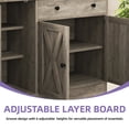 thumbnail image 2 of Uforic Kitchen Pantry Cabinet with Charging Station and Drawers,Storage Cabinet for Entryway, Kitchen Gray, 2 of 8