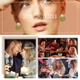 thumbnail image 4 of Pendientes de arcilla polimérica, pendientes redondos de gran sentido, pendientes colgantes ligeros bohemios con personalidad tejida a mano, 4 of 5