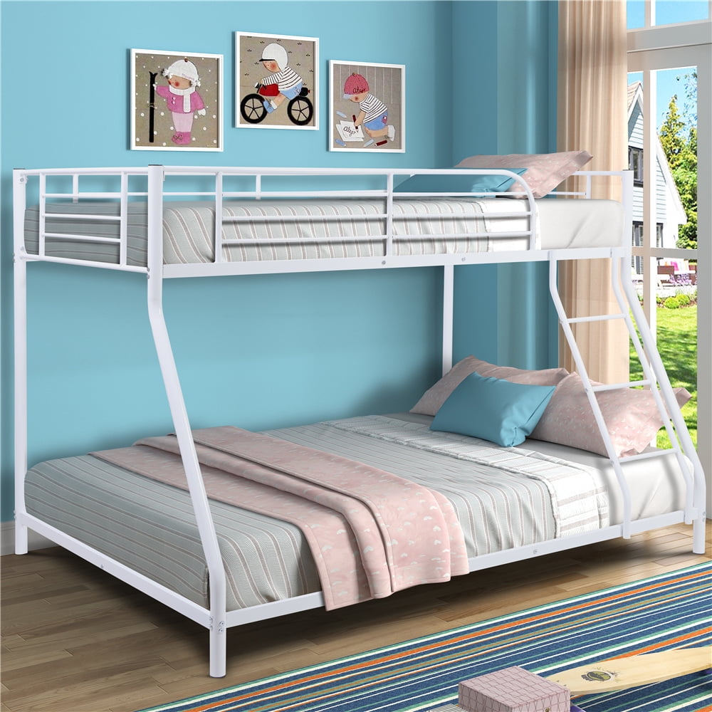 Twin Over Full Bunk Bed Metal, Space Saver Twin Bunk Bed