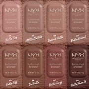 NYX Professional Makeup Buttermelt Powder Bronzer, Matte Warm Bronzer Makeup, Butta Biscuit, 0.17 oz