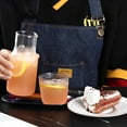 thumbnail image 2 of Glass Pitcher Set Bedside Carafe Set V-Shaped Spout Glass Carafe, 2 of 10