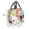 thumbnail image 2 of Kuromi Lunch Bag, Anime Lunch Box, Reusable Insulated Lunch Tote Bag For Office Work Pinic, Keep Food Fresh, Meal Handbag, 8.5*8*5 Inch, 2 of 9