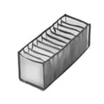 thumbnail image 3 of Honeycomb Compartment Underwear Drawer Organizer Set, Mesh Fabric Closet Dividers, Foldable Clothing Storage Bin for Bedroom Gray M, 3 of 3