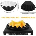 thumbnail image 2 of Skycarper 100PCS Reusable & Leakproof Candle Warmer Liners Wax Tray for Scented Wax,Electric Wax Warmers, Plug in Warmers, Candle Warmer,Wax Melter and Wax Burner(black), 2 of 7