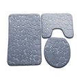thumbnail image 1 of 3PCS Bath Rug Set Includes Floor Rug Toilet Rug Toilet Lid Cover for Home, 1 of 6