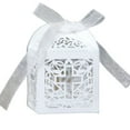 thumbnail image 1 of Bearachild Cajas de regalo de 50 piezas, soporte para paquete de galletas, organizador de contenedores de atmósferas Kits de decoración para fiestas Blanco, 1 of 6