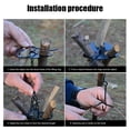 thumbnail image 6 of Portable Camping Gear and Equipment Detachable Outdoor Barbecue Tripod Hanging Rack Campfire Cooking Accessories Set, 6 of 7