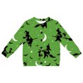 thumbnail image 4 of Tiijoy Girls Halloween Cardigan Button Front Long Sleeve Sweater Coat, Green, Sizes 1-8, 4 of 4