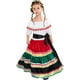 thumbnail image 3 of Vestido tradicional mexicano para niñas de Halloween, blusa con bloques de Color, falda de baile flamenco para celebraciones de festivales, 3 of 4