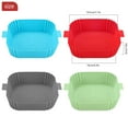 thumbnail image 5 of Deago 4 Pack Square Silicone Air Fryer Liners 7.7 inch for 3 to 6 QT Reusable Air Fryer Pot Air Fryer Inserts for Oven Microwave Accessories, 5 of 9