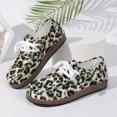 thumbnail image 5 of YOUYEDIAN Loafers for Women Versatile Slip On Round Toe Casual Non Slip Lace-up Flats Fashion Leopard Print Comfy Walking Shoes, 5 of 5